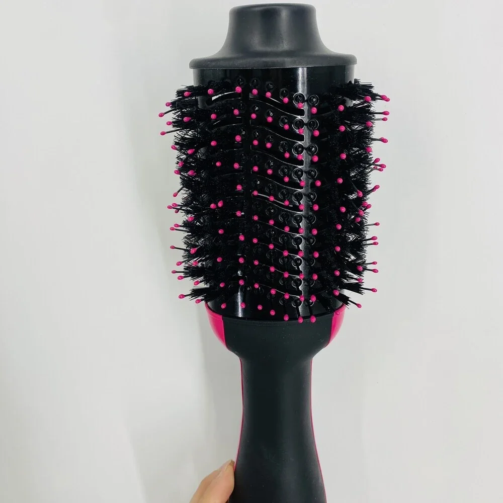 Revlon One Step Hair Dryer and Volumizer Pink/Black Less breakage More Shine